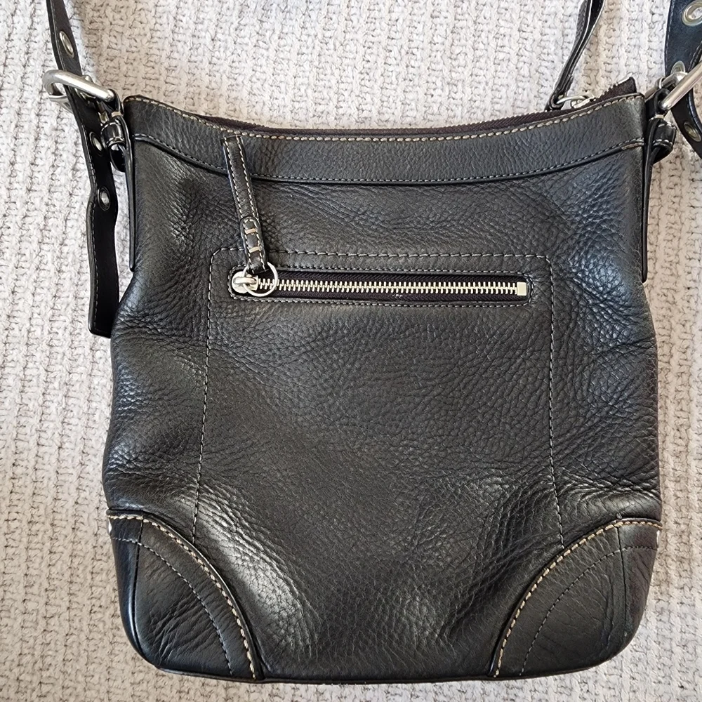 Coach Black Leather Crossbody Bag